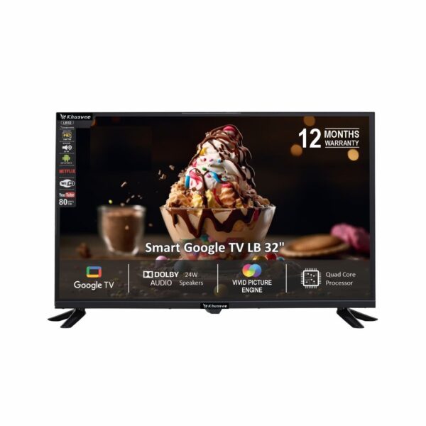 Khusvee LED (32 inch) HD Ready Smart QLED Google TV (SK32CNG-LM)